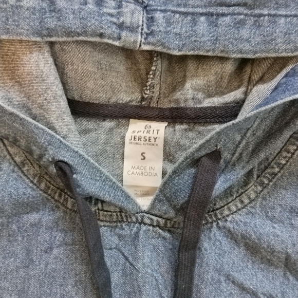 New Jersey Spirit oversized S hooded pullover jacket top - Picture 7 of 11